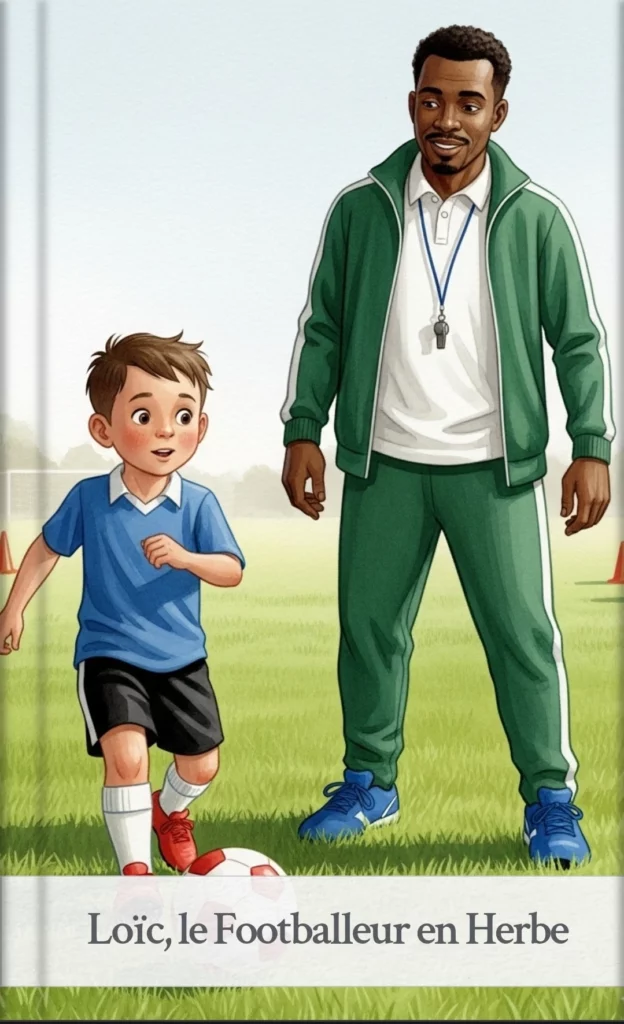 Premier regard d’un enfant stressé à l’école de foot