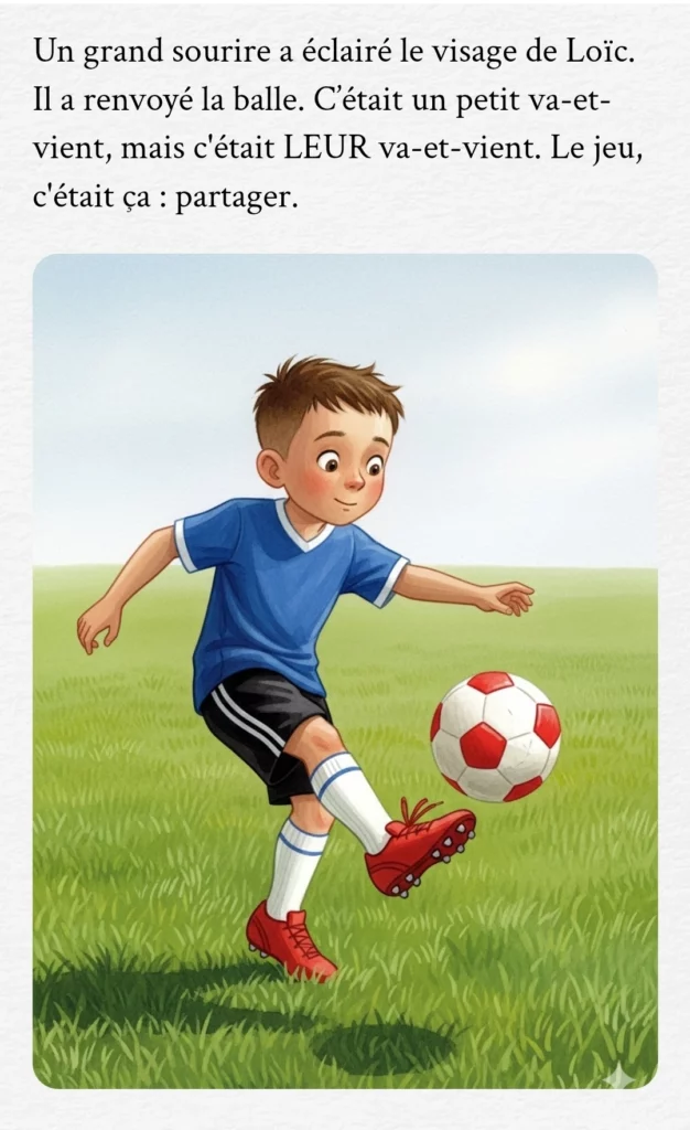 Le groupe d’enfants s’encourage pendant l’exercice