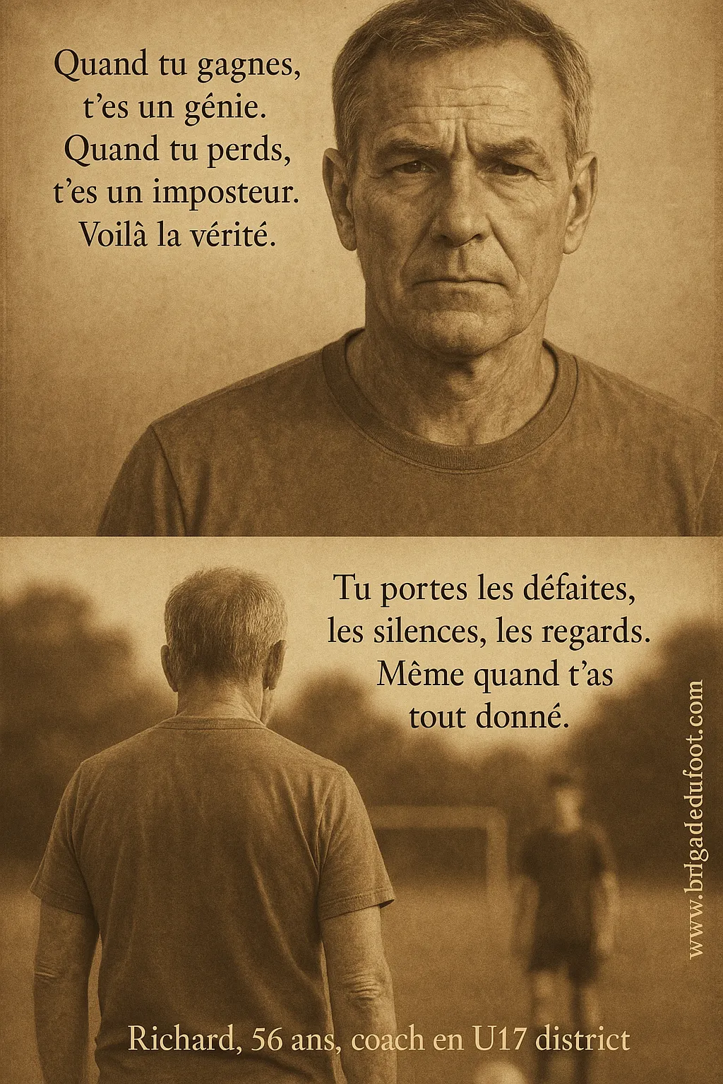 Coach amateur dans le vestiaire